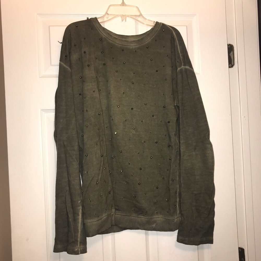 Zara Army Green Sweater